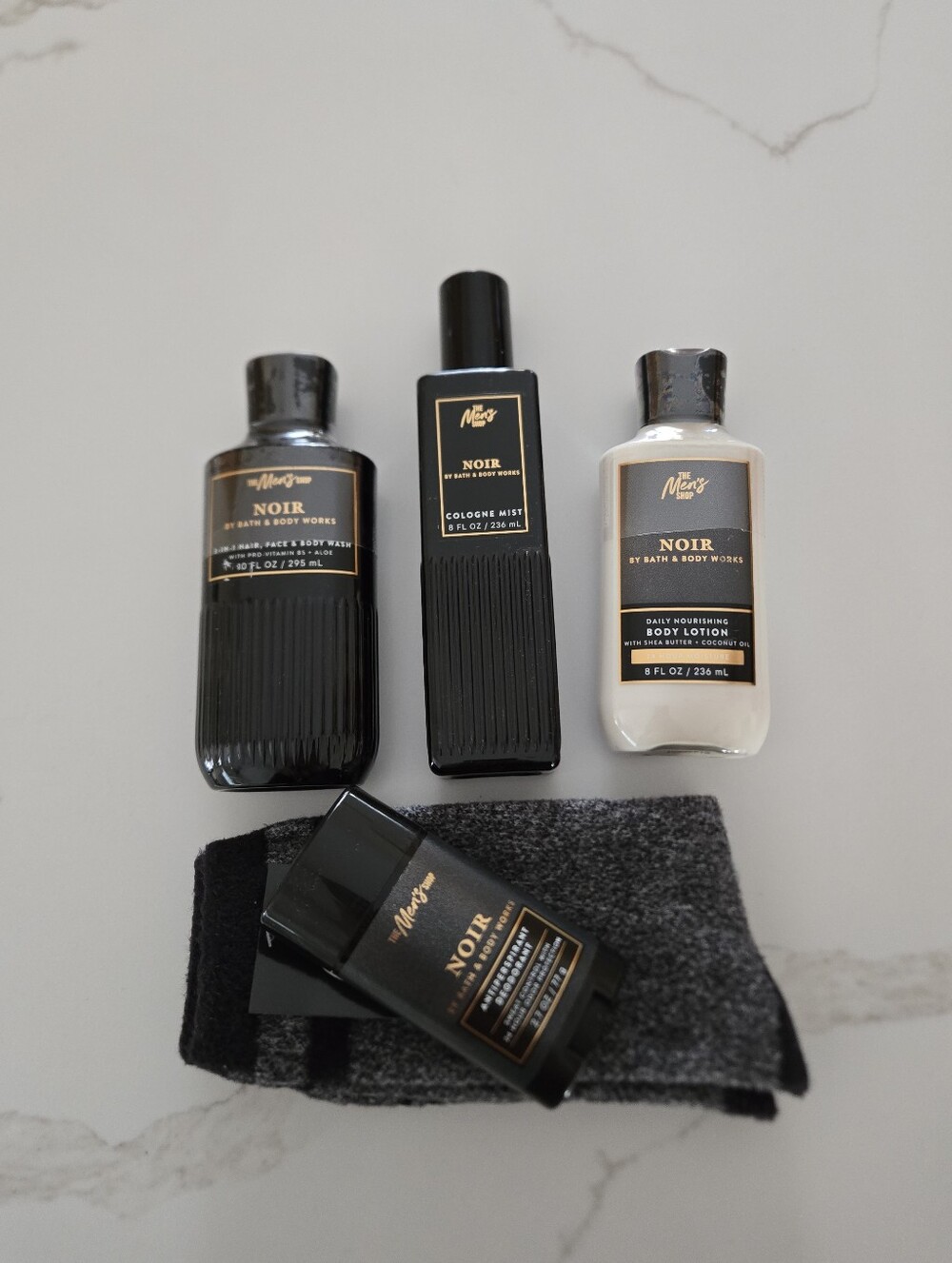 NWT Bath & Body Works Noir Men Grooming Set